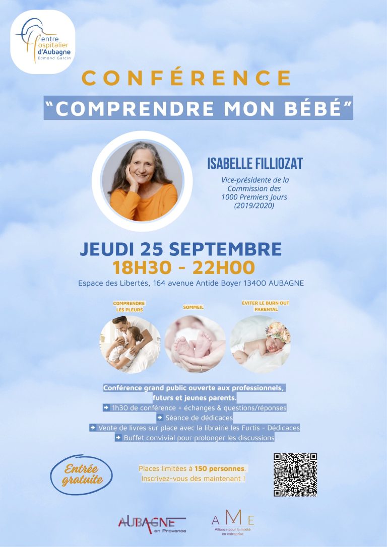 Conference aubagne comprendre mon bébé par Isabelle filliozat 2025